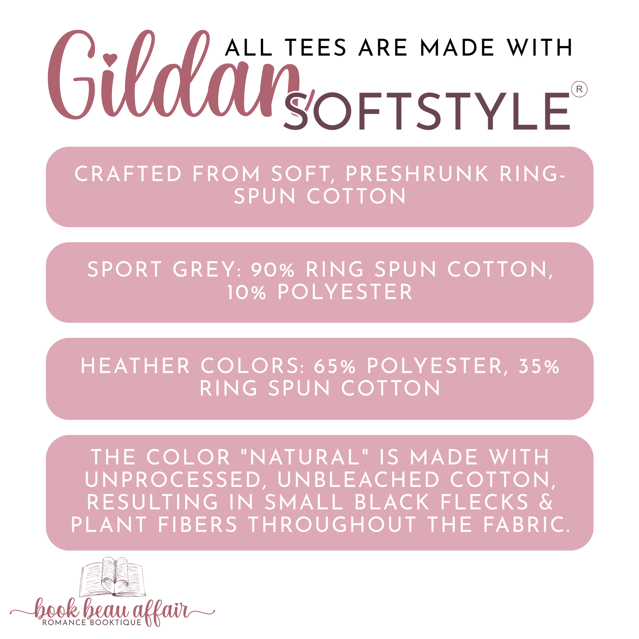 Crafted from soft, preshrunk ring-spun cotton