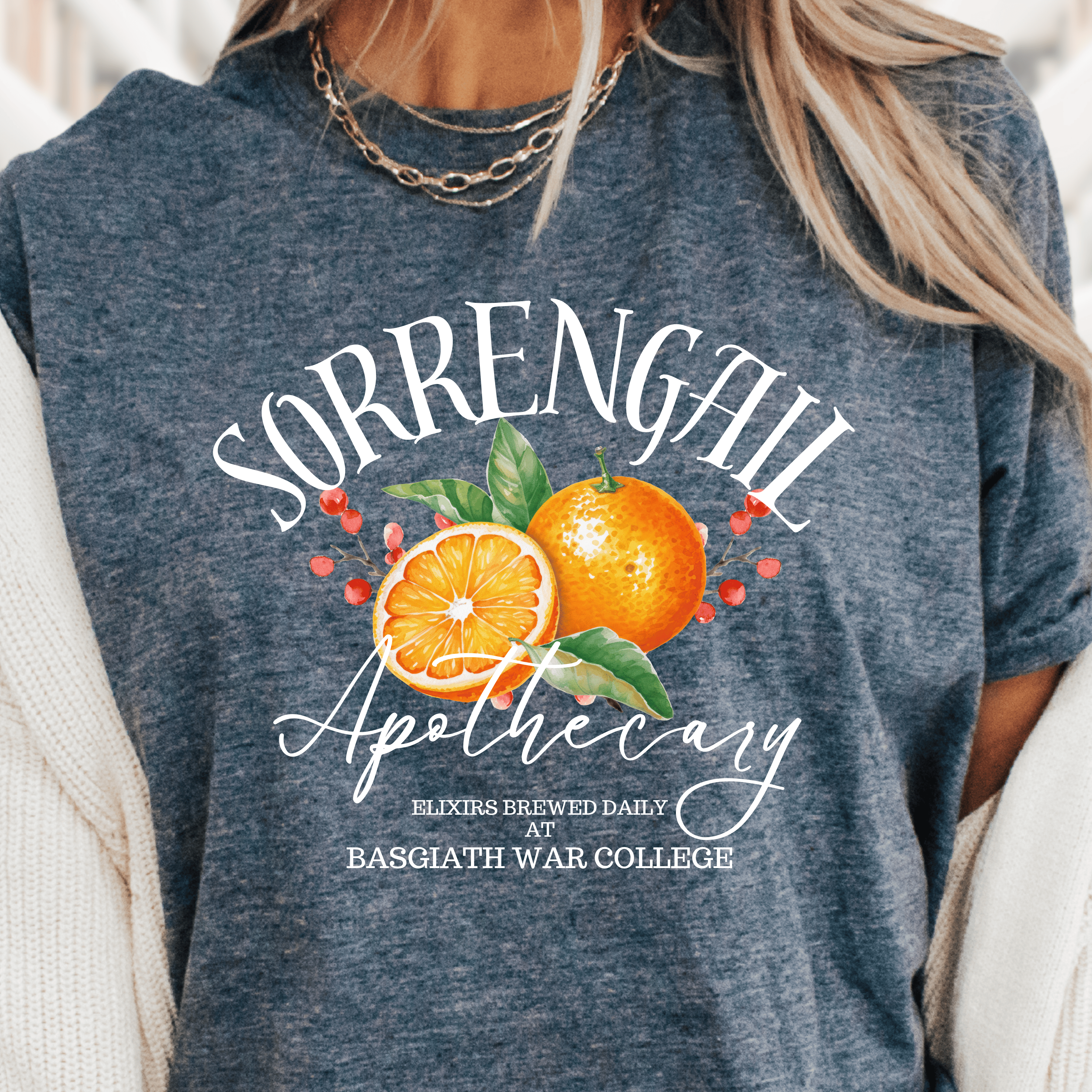 bookish shirt - sorrengail apothecary, elixers brewed daily at basgiath war college - Fourth wing