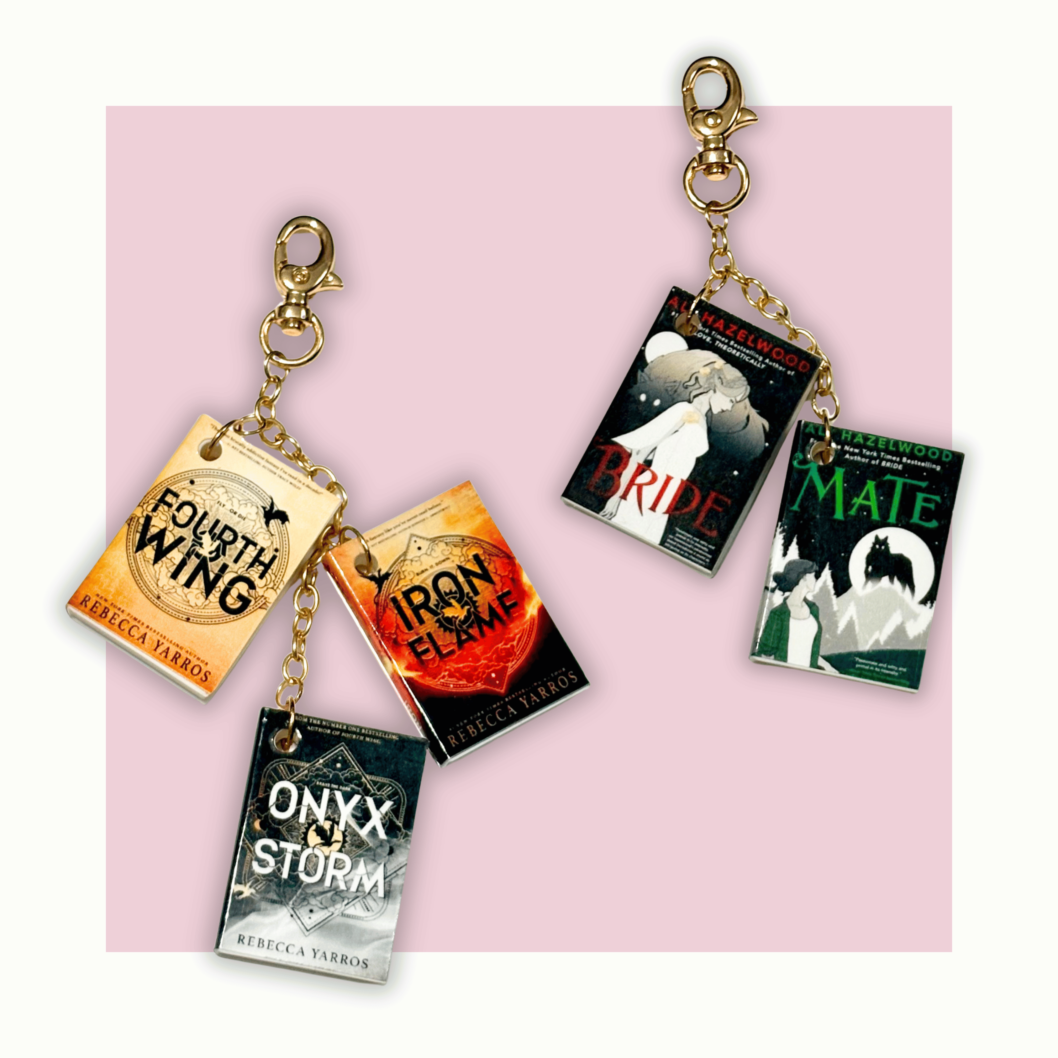 bookish bag charms.