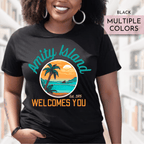 Amity Island Welcomes You, Shark Fin, Jaws fan shirt, Jaws 50th Anniversary, Great White Shark, Black