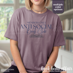 anti social book club (tee)