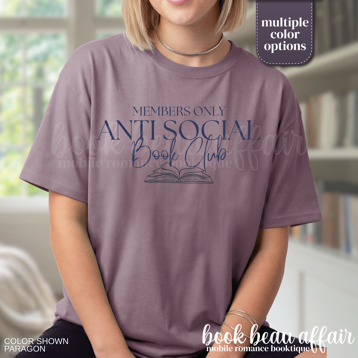 anti social book club (tee)