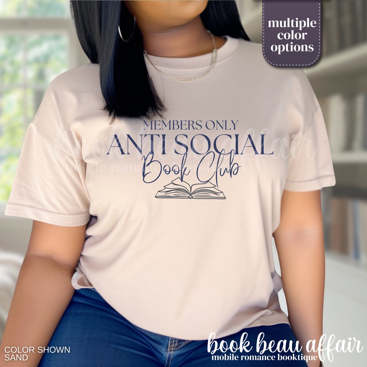 anti social book club (tee)