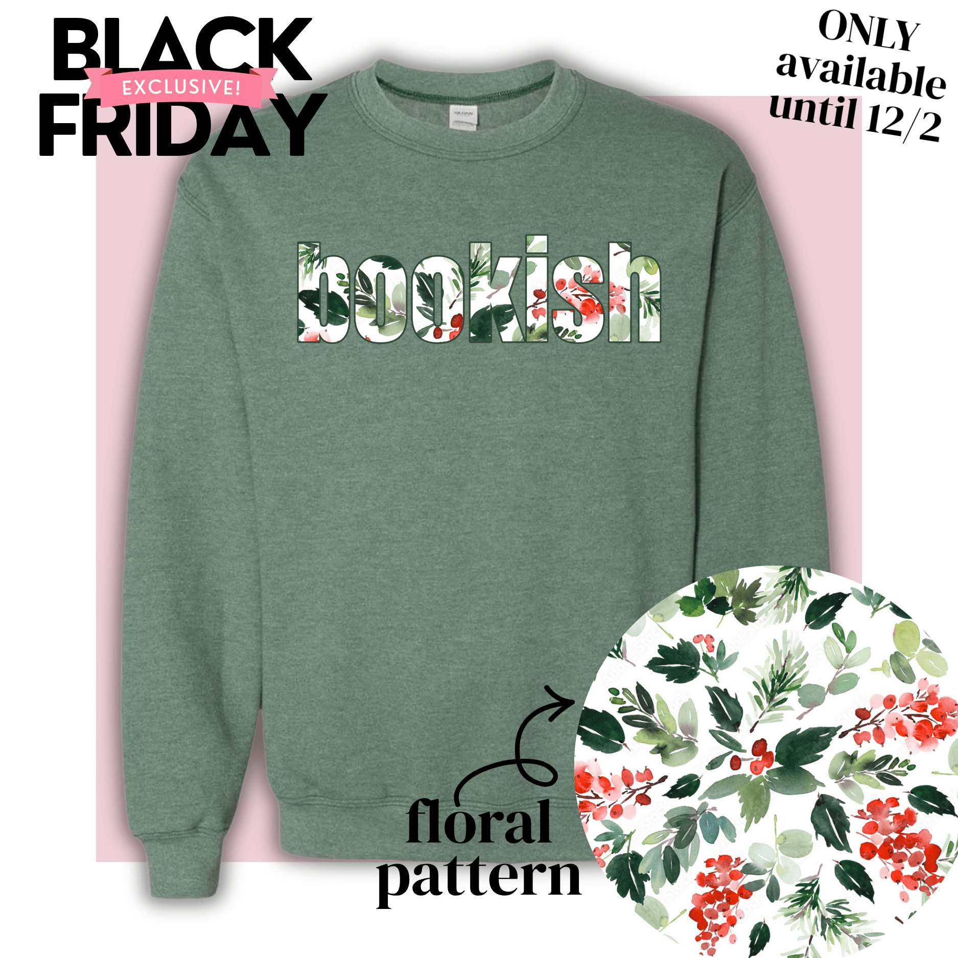 black friday exclusive: floral bookish