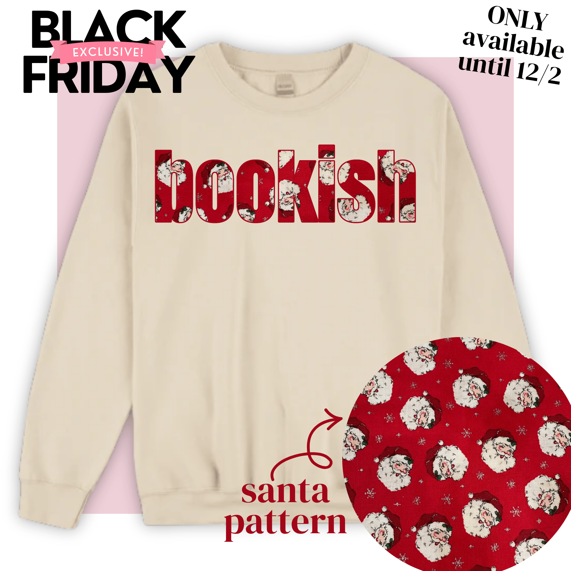 black friday exclusive: santa bookish