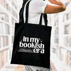 In my bookish era tote bag, tote bag for books, swiftie tote bag, taylor swift fans, bookish tote, book lover tote bag