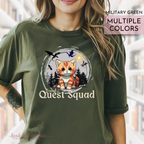 Broccoli's Quest Squad, Onyx Storm Shirt, Fourth Wing Shirt, Dragons, Dragon Rider, Xaden Riorson, Iron Flame, Cute Cat Shirt, Bookish Shirt, Military Green