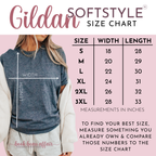 Gildan 64000 Softstyle Size Chart