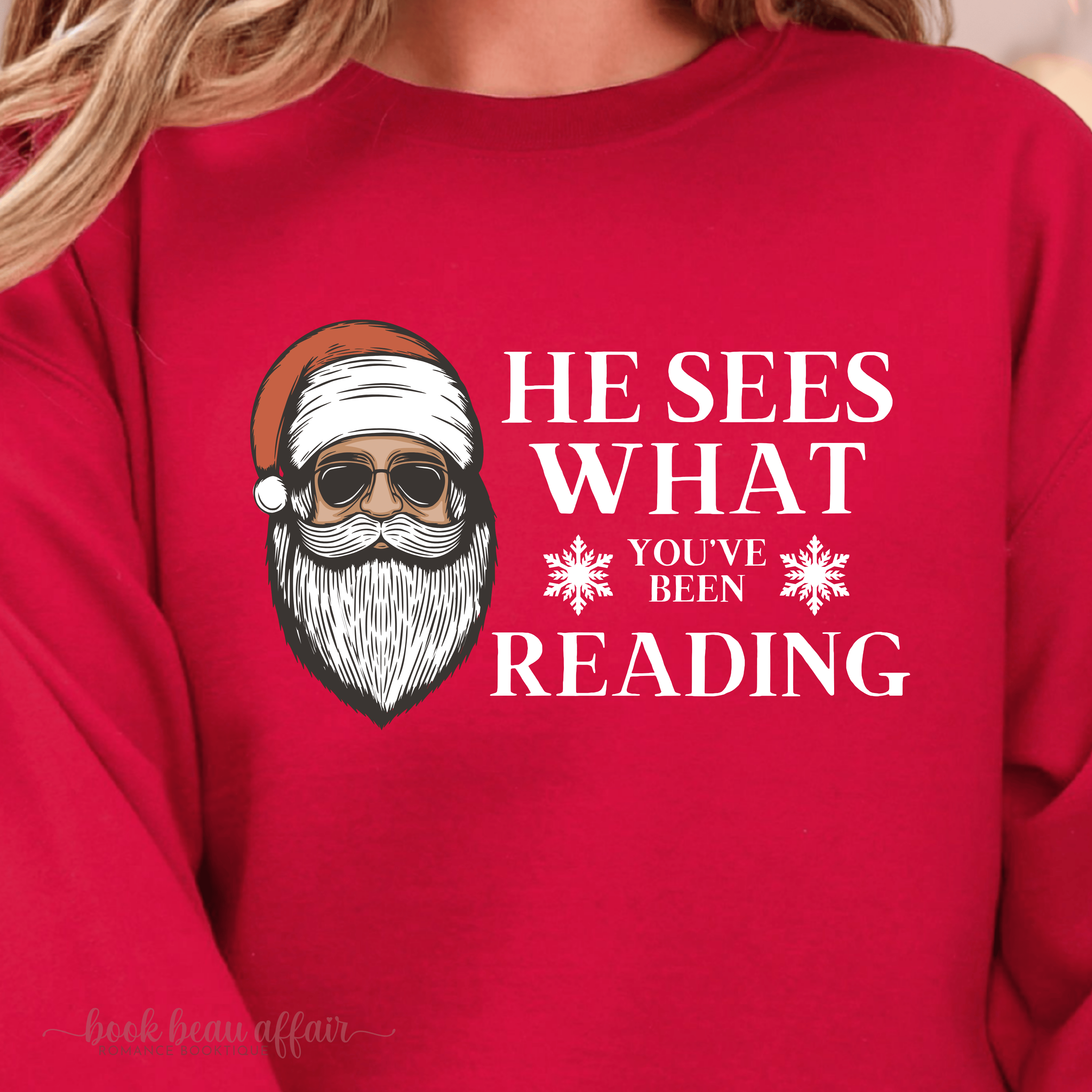 he sees what you've been reading (santa crew)