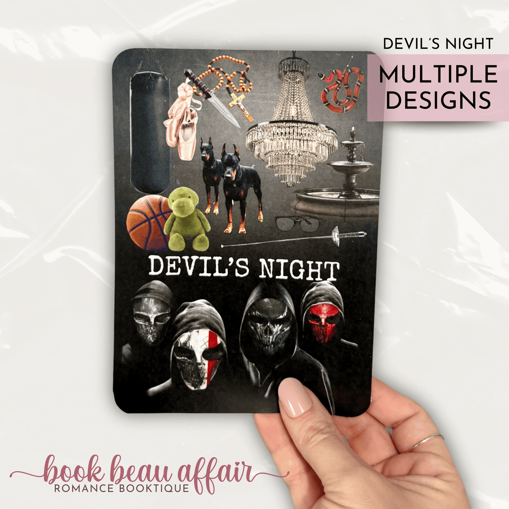 Devil's Night themed kindle case insert inspired by the Devils Night series by Penelope Douglas
