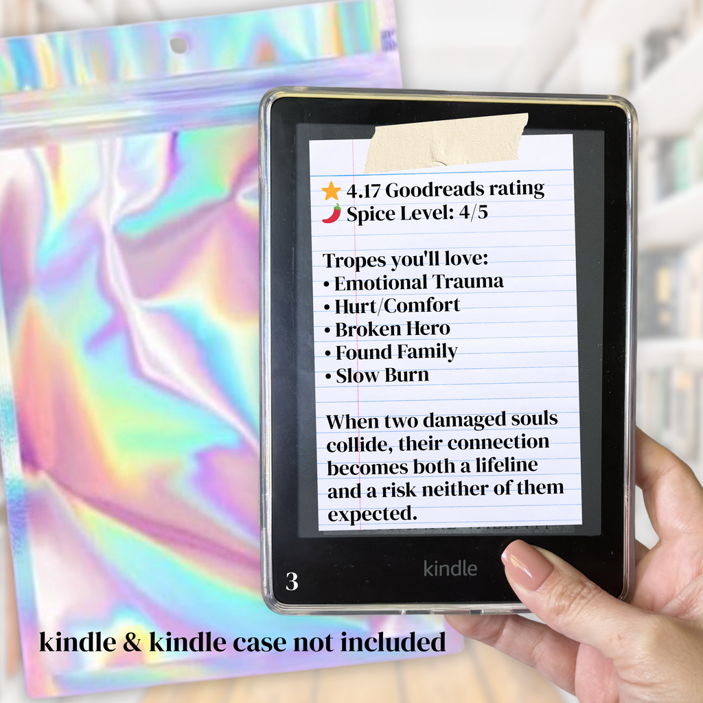 Blind Date with a Kindle. Includes an e-book, kindle case insert, kindle dust plug, and kindle charm chain plus more goodies
