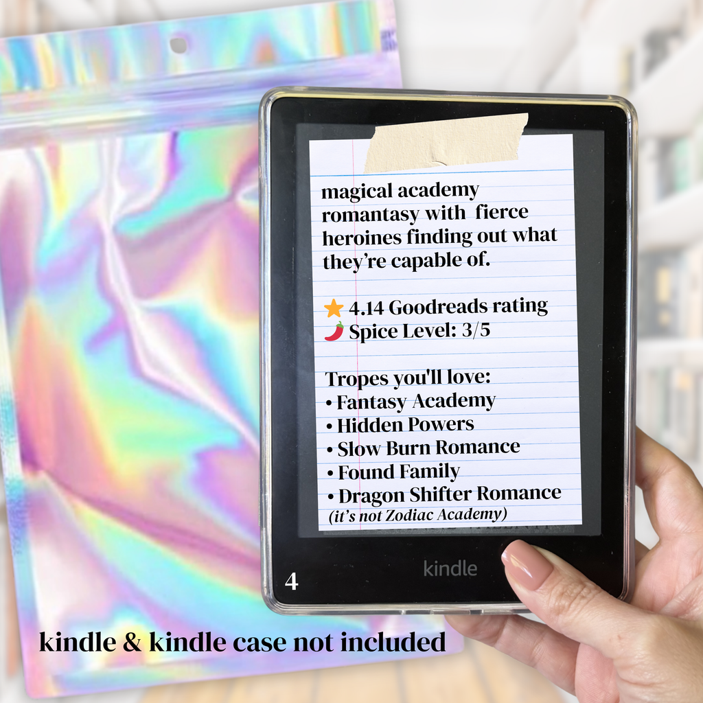 Blind Date with a Kindle. Includes an e-book, kindle case insert, kindle dust plug, and kindle charm chain plus more goodies