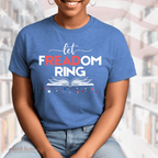 Let Freadom Ring - Patriotic Bookish Shirt. Fourth of July Reading Shirt. With the Banned. Read banned books. Freedom to read.