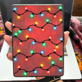 Kindle case insert with colorful light bulb pattern 
