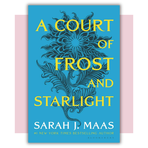 Book cover of 'A Court of Frost and Starlight' by Sarah J. Maas 