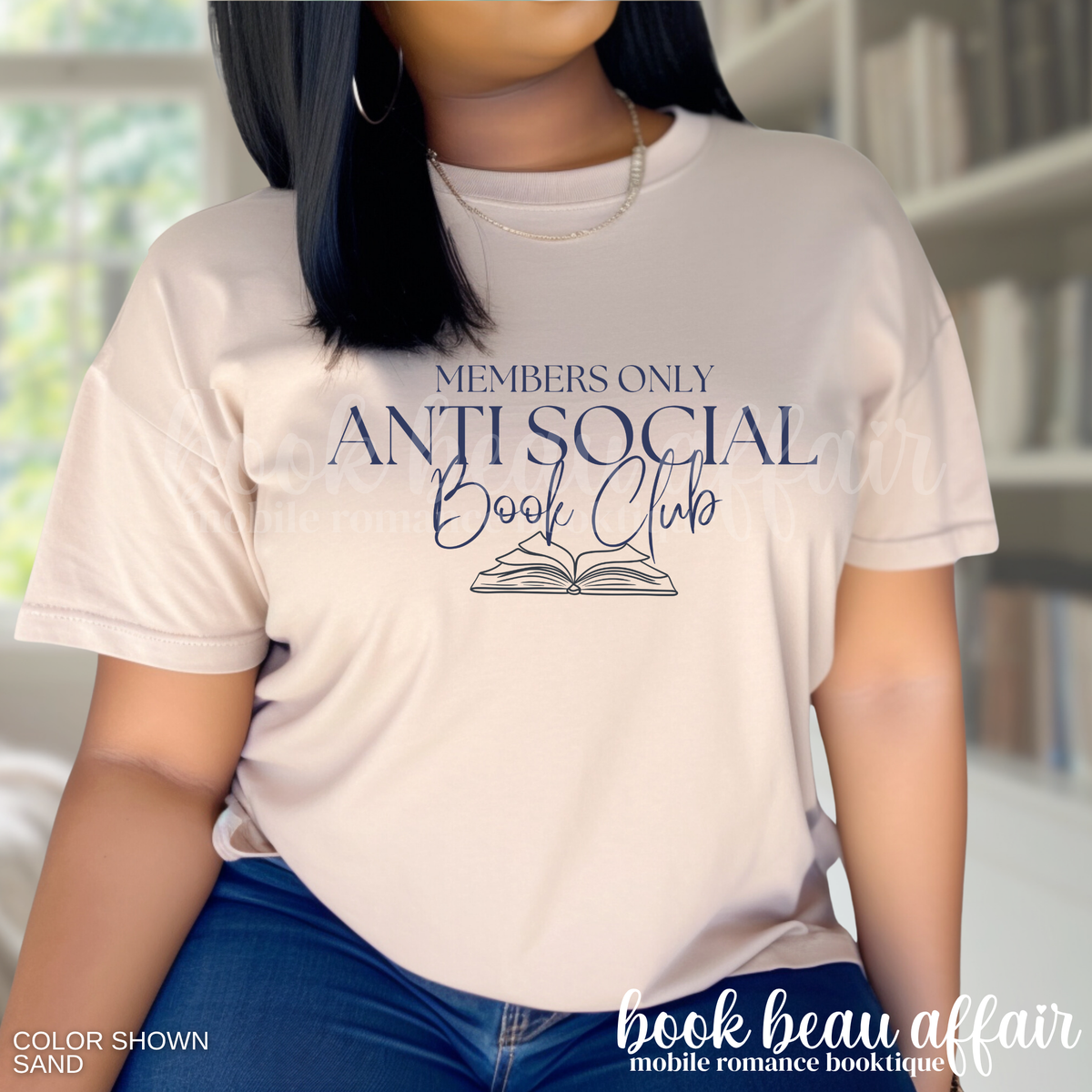 sale! anti social book club (tee)